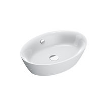 Vasque à poser / en céramique / ovale /...