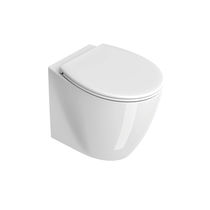 WC près du mur / en céramique / sans bride