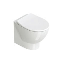 WC près du mur / en céramique / sans bride