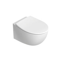 WC suspendu / en céramique / sans bride