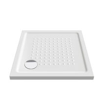 Bac à douche carré / en céramique / antidérapant