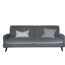 Canapé classique / bleu / en tissu / 2 places
