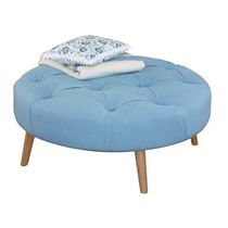 Repose-pied chesterfield / en tissu