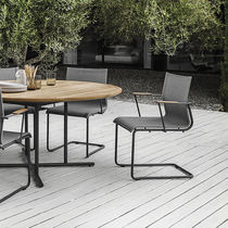 Chaise de jardin contemporaine / en tissu...