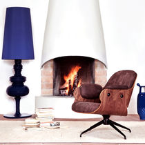 Lampe sur pied / classique / en tissu /...