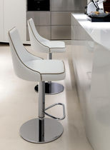 Chaise de bar contemporaine / en tissu /...