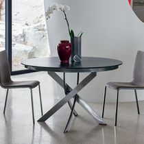 Table à manger contemporaine / en verre...