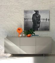 Buffet contemporain / en bois / blanc /...