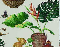 Papier peint contemporain / à motif floral