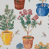 Papier peint contemporain / à motif floral...