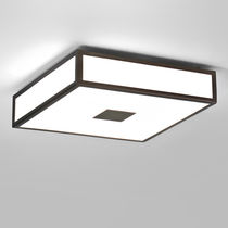 Plafonnier contemporain / carré / en verre...