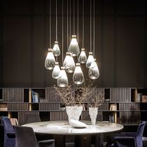 Suspension / en métal / en verre / en cuir