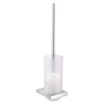 Brosse de toilettes en métal chromé / en...