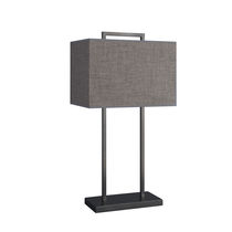 Lampe de table / en laiton / en lin / contemporaine