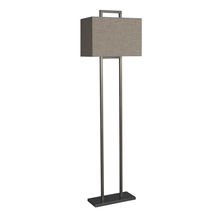 Lampe sur pied / en laiton / en lin / contemporaine