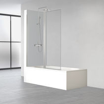 Pare-baignoire fixe / en verre trempé /...