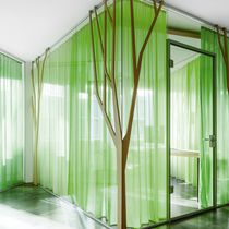 Tissu pour rideaux / uni / en polyester...
