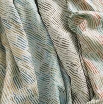 Tissu pour rideaux / motif à vagues / en...