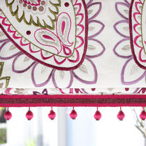 Tissu pour rideaux / à motif / en lin /...