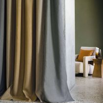 Tissu pour rideaux / uni / en lin