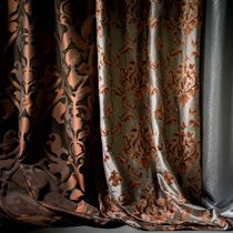 Tissu d'ameublement / pour rideaux / à motif...