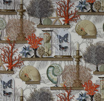 Tissu d'ameublement / pour rideaux / à motif...