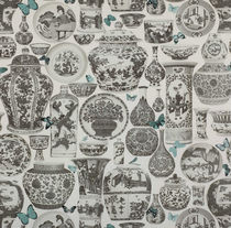 Tissu d'ameublement / pour rideaux / à motif...