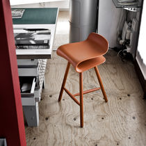 Tabouret de bar contemporain / en bois /...