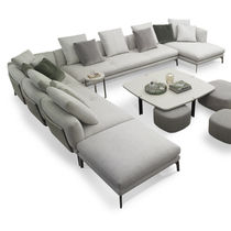 Canapé modulable / contemporain / gris /...