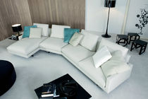 Canapé d'angle / contemporain / blanc /...