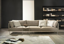 Canapé contemporain / beige / en tissu /...