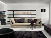 Canapé contemporain / beige / en tissu /...