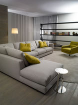 Canapé d'angle / contemporain / beige /...