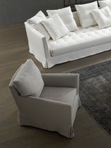 Fauteuil contemporain / en tissu / contract