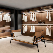 Méridienne contemporaine / en tissu / en...