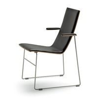 Chaise contemporaine / avec accoudoirs /...