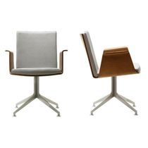 Chaise visiteur contemporaine / en tissu...