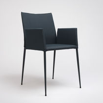 Chaise contemporaine / en tissu / avec piètement...