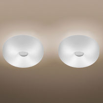 Plafonnier contemporain / rond / en verre...