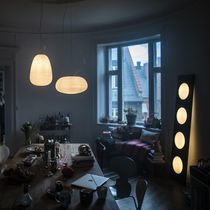 Lampe de sol / en aluminium / en PMMA /...