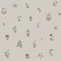 Papier peint de style / à motif floral /...