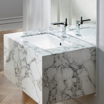 Vasque console / en marbre / en pierre naturelle...