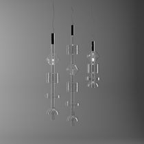 Suspension / en aluminium peint / en verre...