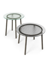 Guéridon contemporain / en verre / avec...