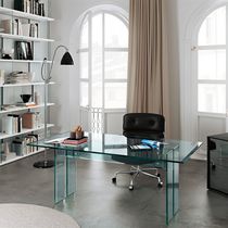 Bureau en acier inoxydable / en verre /...