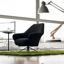 Fauteuil visiteur contemporain / en cuir...