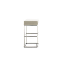 Tabouret de bar contemporain / en cuir /...