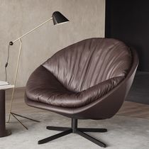 Fauteuil contemporain / en cuir / en peau...