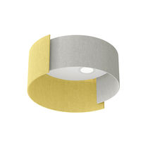 Plafonnier contemporain / rond / en tissu...