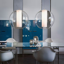 Lampe suspension / en tissu / en PMMA /...